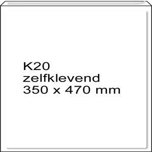 Raadhuis luchtkussen envelop / zelfklevend / K20 / 350mm x 470mm / 5 stuks