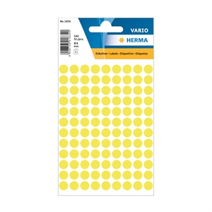 Herma 1834 markeringspunten / 8 mm / fluorgeel / 540 etiketten