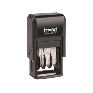 Trodat printy 4810 datumstempel zelfinktend / zwart / 1 kleur