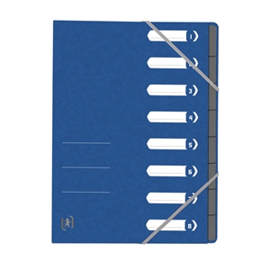 Oxford Top File+ sorteermap / A4 / karton / blauw / 8 tabs