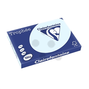 Clairefontaine papier / azuurblauw / A3 / 120 gr. / 250 vel