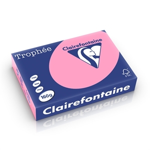 Clairefontaine papier / felroze / A4 / 160 gr. / 250 vel
