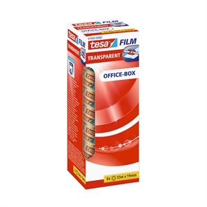 Tesa plakband / transparant / 19 mm x 33 m / 8 rollen