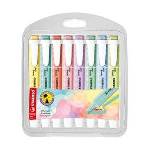Stabilo Swing Cool markeerstiften / pastel / 8 kleuren