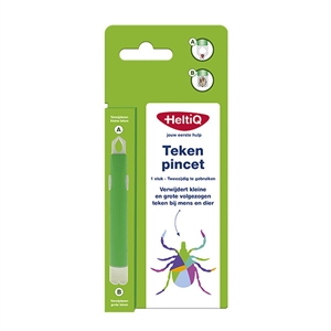 HeltiQ 2-in-1 tekenpincet