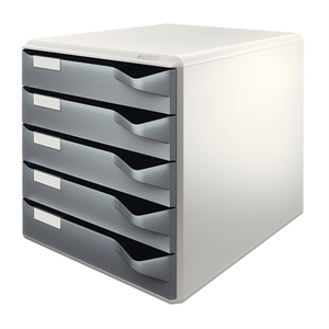Leitz 5280 ladeblok / donkergrijs / 5 laden