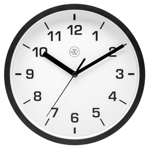 NeXtime wandklok / kunststof / zwart / 20 cm