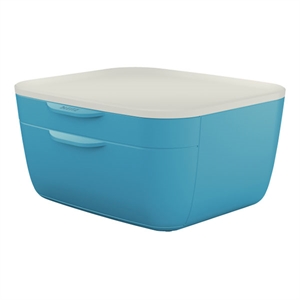 Leitz 53570061 Cosy ladeblok / sereen blauw / 2 laden