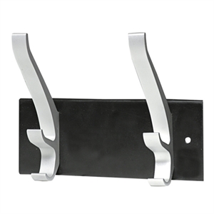 Unilux 100340804 Cypres kapstophaken / zwart & metaal / tot 50 kg / 2 stuks