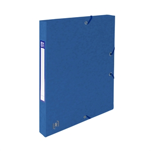 Oxford elastobox Top File+ / A4 / karton / blauw / 25 mm / tot 200 vel