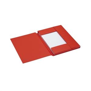 Jalema 3182115 Secolor 3-klepsmap / A4 / karton / rood / 25 stuks