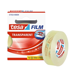 Tesa plakband / transparant / 15 mm x 33 m