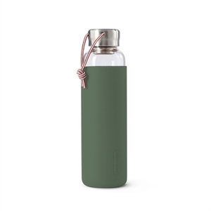 Black+Blum watefles / glas / 600 ml / olijfgroen
