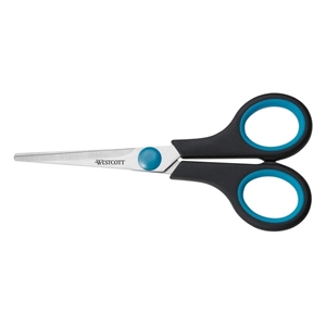Westcott schaar easy grip / kantoorschaar / zwart / softgrip / 13 cm