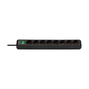 Brennenstuhl 1159300018 Eco-Line stekkerdoos / 8 stopcontacten / met schakelaar / 3 meter / zwart