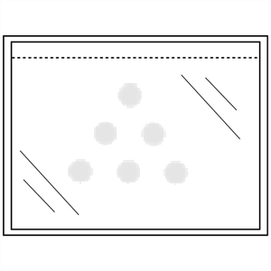 Raadhuis paklijst envelop / onbedrukt / zelfklevend / A6 / 165 mm x  122 mm / 1000 stuks