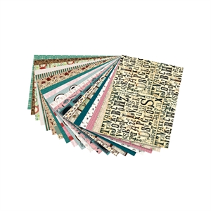Folia designerpapierblok vintage II / diverse kleuren / 20 vel