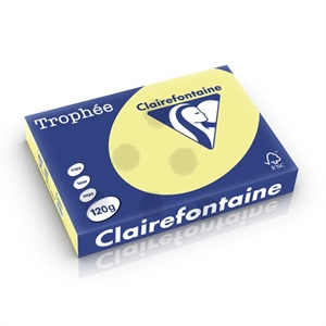 Clairefontaine papier / citroengeel / A4 / 120 gr. / 250 vel