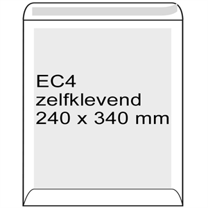 Raadhuis bordrugenvelop / zelfklevend / EC4 / 240mm x 340mm / 100 stuks