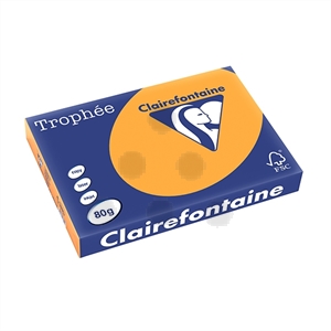 Clairefontaine papier / oranje / A3 / 80 gr. / 500 vel