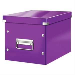 Leitz 6109 cube opbergdoos / paars / medium