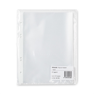 Rillstab 94180 tafelflipover insteekhoezen / semi-transparant / A5 liggend / 10 stuks