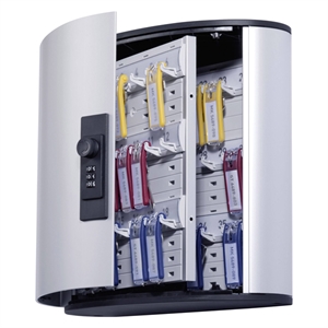 Durable 196623 sleutelkast met codeslot / aluminium / zilvergrijs / voor 36 sleutels