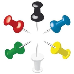 Alco pushpins / assorti / 20 stuks