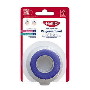 HeltiQ vingerverband / zelfhechtend / 4 m x 2,5 cm