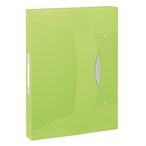 Esselte 6240 Vivida documentenbox / A4 / polypropyleen / transparant groen / 47mm / 380 vel
