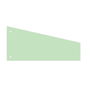 Kangaro scheidingsstrook trapezium / groen / 240 x 105 / 60mm / 100 stuks