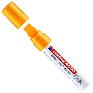 Edding 4090 krijtmarker / neonoranje / schuine punt / 4-15mm