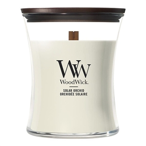 Woodwick Medium Hourglass geurkaars / Solar Orchid / 275 gram