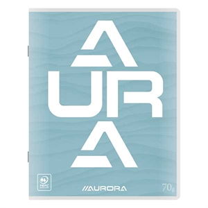 Aurora schrift  | A5 | gelinieerd | 70 gr. | 36 vel | blauw