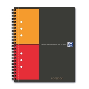Oxford international collegeblok / A5 / geruit / zwart / 80 grams / 80 vel