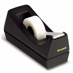 3M Scotch plakbandhouder / C38 / zwart