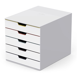 Durable 762527 Varicolor ladekblok / kunststof / verschillende kleuren / 5 stuks