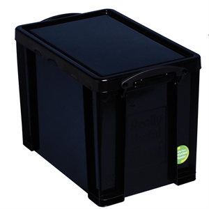 Really Useful Box opbergdoos / gerecycled / zwart / 19 liter