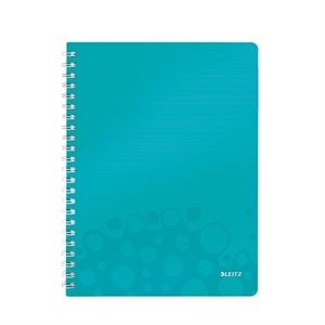 Leitz collegeblok 4638 WOW / A4 / geruit / ijsblauw metallic / 80gr. / 80 vel