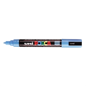 POSCA PC-5M verfmarker / lichtblauw / ronde punt / 1,8 - 2,5 mm