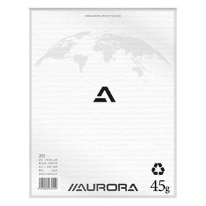 Aurora kladblok / blanco / 210 x 270 mm / 45 gr. / 200 vel