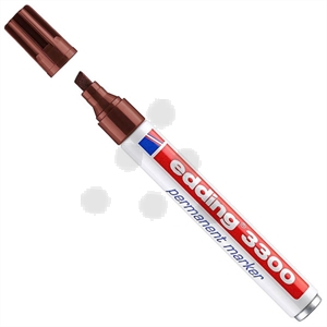 Edding 3300 permanent marker / bruin / beitelvormige punt / 1-5 mm