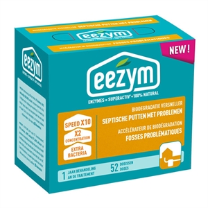 Eezym biodegradatie versneller voor septische putten met problemen / jaarvoorraad