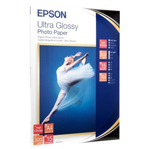 Epson S041927 fotopapier / ultra glanzend / A4 / 300 gr. / 15 vel