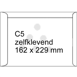 Raadhuis akte envelop / zelfklevend / C5 / 162 mm x 229 mm / 25 stuks