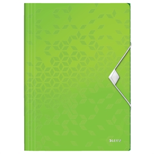 Leitz 45990054 WOW 3-klepsmap / A4 / polypropyleen / groen