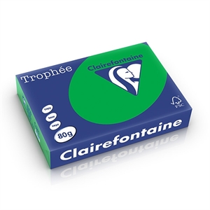 Clairefontaine papier / biljartgroen / A4 / 80 gr. / 500 vel
