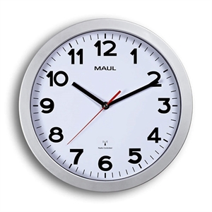 Maul MAULstep radiogestuurde wandklok / kunststof / grijs / 30 cm
