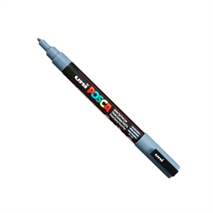 POSCA PC-3M verfmarker / leisteengrijs / ronde punt / 0,9 - 1,3 mm
