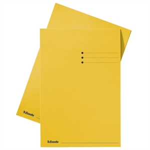 Esselte inlegmap / karton / lijnbedrukking / folio / geel / 100 stuks